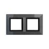 DKC Avanti Темно-Серый Металл Рамка 4 модуля