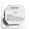 Donel USB зарядное устройство, 3.1A. тип A:max 18W, тип С:max 32W, белый, серия DUSB, DUSB3100WCF