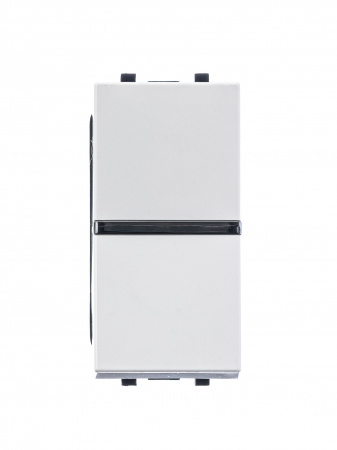 ABB NIE Zenit Бел Выключатель 1-клавишный 1 мод