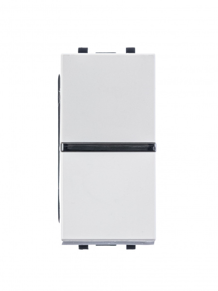 ABB NIE Zenit Бел Выключатель 1-клавишный 1 мод