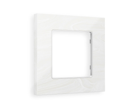 Рамка ALFA Grand (Белый мрамор) 1-ая AF930101