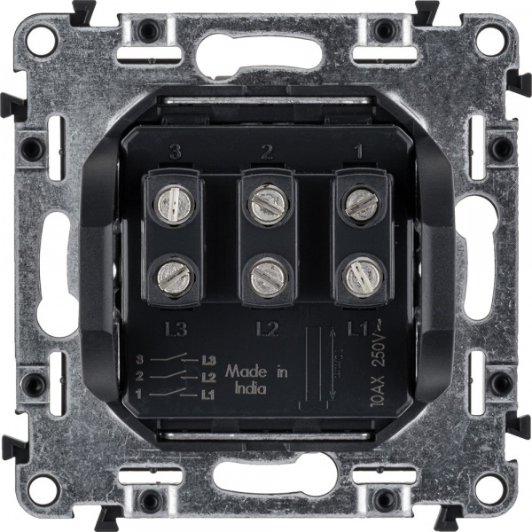 Legrand Valena LIFE DIY Бел Выключатель 3-клавишный 10А 250В