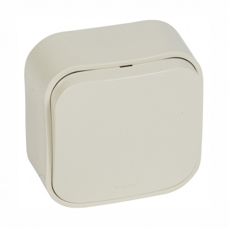 Legrand Quteo Бежевый Кнопка 1-клавишная 6А