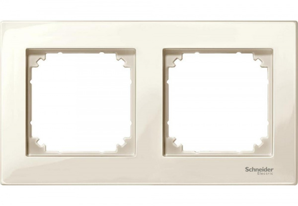 SE Merten SM M-Plan Беж глянец Рамка 2-ая