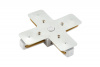 TR1104-WH Соединитель для шинопровода X-образный, белый