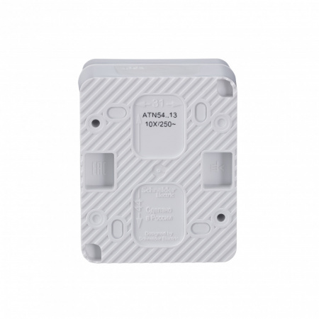 SE AtlasDesign Profi54 Наруж Белый Выключатель 1-клавишный  с подсветкой 10 АХ IP54