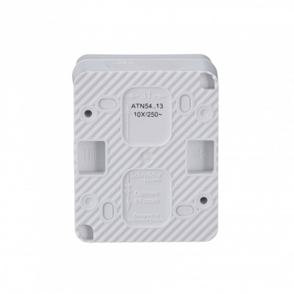 SE AtlasDesign Profi54 Наруж Белый Выключатель 1-клавишный  с подсветкой 10 АХ IP54