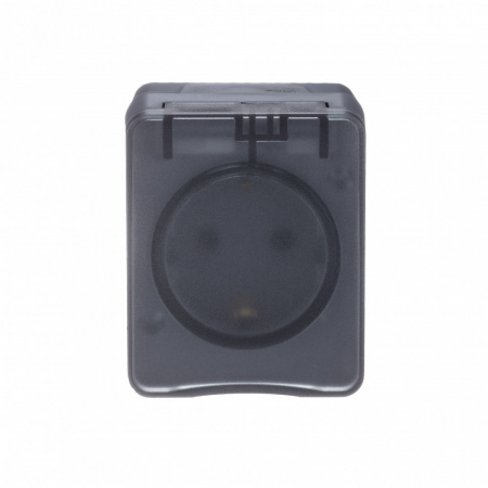 SE AtlasDesign Profi54 Наруж Антрацит Розетка с/з со шт., 16А 250B