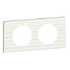 Legrand Celiane2 Corian Белый Рельеф Рамка 2-я (2+2 мод)