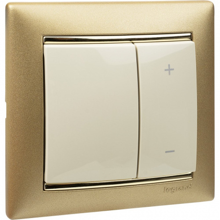 Legrand Valena Крем Светорегулятор нажимной 40-600W для л/н и обмоточных т-ров