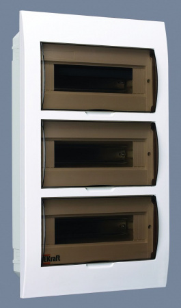 DEKraft ЩРВ-П-36 Корпус модульный пластиковый IP41, 36 модулей встраиваемый DEKraft ЩРВ-П-36 Корпус модульный пластиковый IP41, 36 модулей встраиваемый