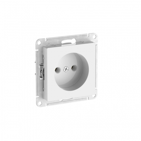 Systeme Electric AtlasDesign Белый Розетка без заземления без шторок, 16А, мех., быстрозажим. клем.
