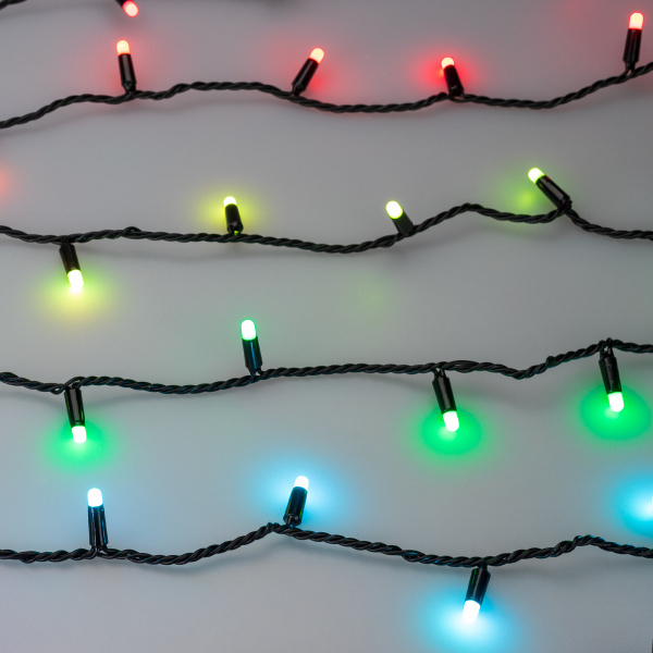 Arlight Светодиодная гирлянда ARD-STRING-CLASSIC-10000-BLACK-95LED-MILK-LIVE RGBW-DMX (24V, 10W) (Ardecoled, IP65)