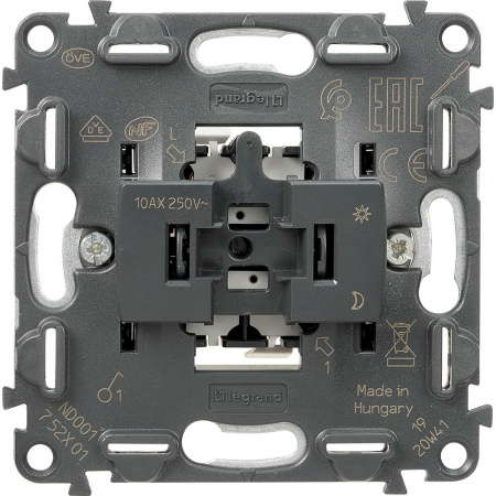 Legrand Valena Мех IN'MATIC Выключатель 1-клавишный 10АХ 250В