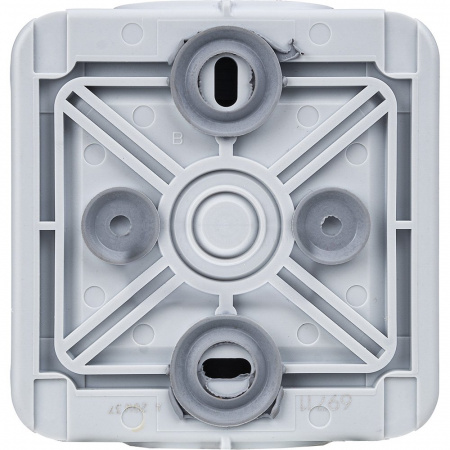 Legrand Plexo Серый Переключатель 1-клавишный накладной, 10А, в сборе IP55