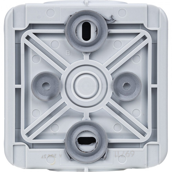 Legrand Plexo Серый Переключатель 1-клавишный накладной, 10А, в сборе IP55