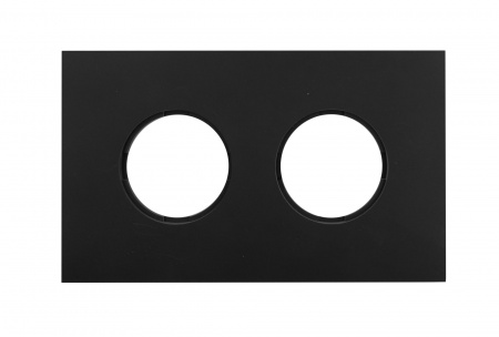 BIRONI Шедель Бриз Черный матовый Рамка 2-ая (скрытый монтаж)