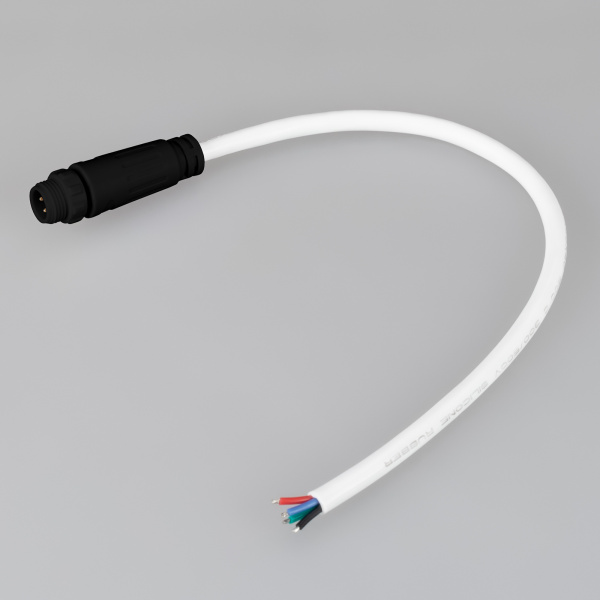 Arlight Коннектор питания MOONLIGHT-SPI/DMX-CON-POWER-MALE-BLK (IP67 Пластик, 3 года)