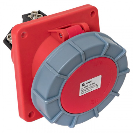 EKF PROxima Розетка стационарная внутренняя угловая 4442 3Р+РЕ 125А 380В IP67