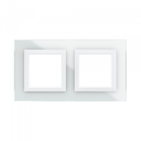 DKC Avanti Белый Стекло Рамка 4 модуля