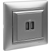 Legrand Valena Алюминий Розетка 2-ая USB