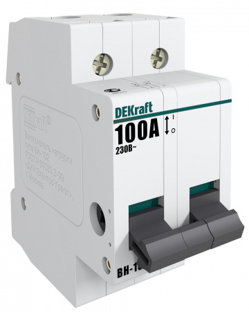 DEKraft Выключатель-разъединитель 2Р 100А ВН-102