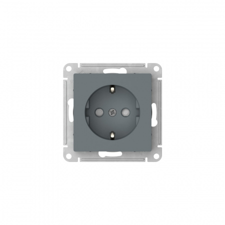 Systeme Electric AtlasDesign Грифель Розетка с заземлением со шторками, 16А, мех., быстрозажим. клем.