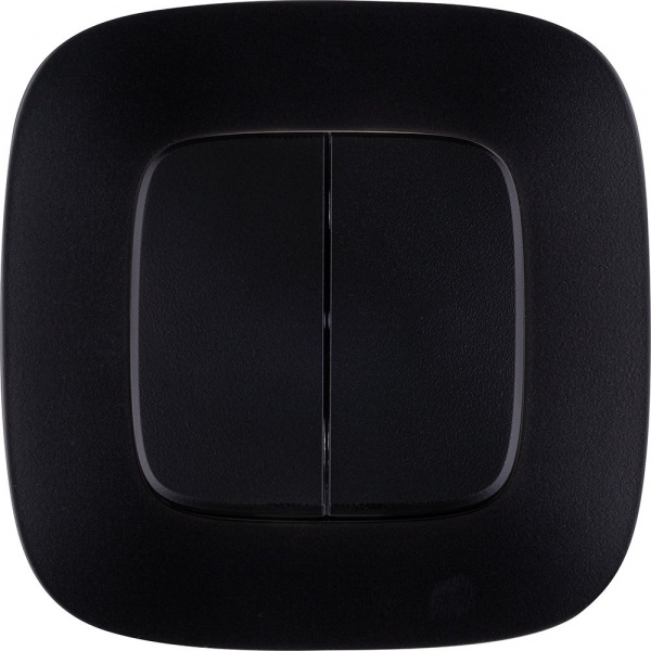 Legrand Valena ALLURE DIY Антрацит Выключатель 2-х клавишный 10А 250В