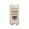 DKC Avanti Ванильная дымка Компьютерная розетка RJ-45  категория 5е 1 модуль