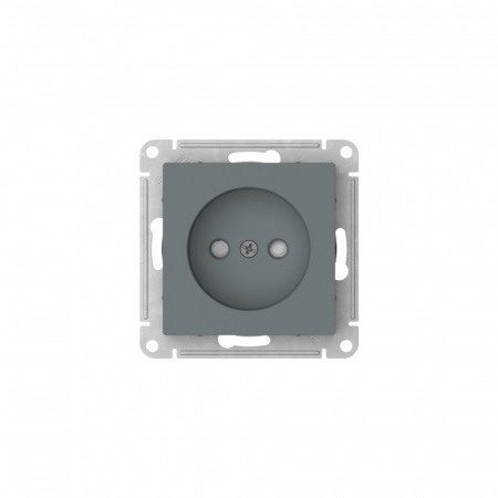 Systeme Electric AtlasDesign Грифель Розетка без заземления со шторками, 16А, мех., быстрозажим. клем.