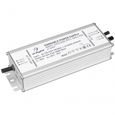 Блок питания Arlight ARPV-UH24200-PFC-Dali-PH 24V 200W IP67 8,3A 028108