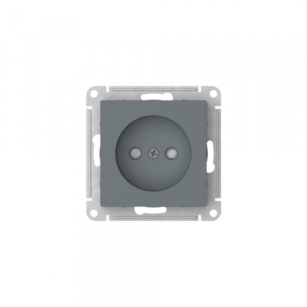 Systeme Electric AtlasDesign Грифель Розетка без заземления со шторками, 16А, мех., быстрозажим. клем.