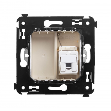 DKC Avanti Ванильная дымка телефонная розетка RJ-12 одинарная