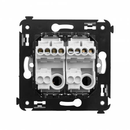 DKC Avanti Белое облако Кнопка двухклавишная