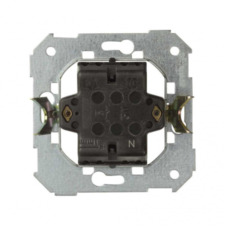 Simon 75 Мех Выключатель 1-клавишный с подсветкой красной 10АX250V