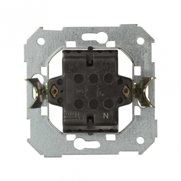 Simon 75 Мех Выключатель 1-клавишный с подсветкой красной 10АX250V