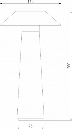 Настольный светильник с аккумулятором Future чёрный IP44 TL70200 Elektrostandard Future a062379