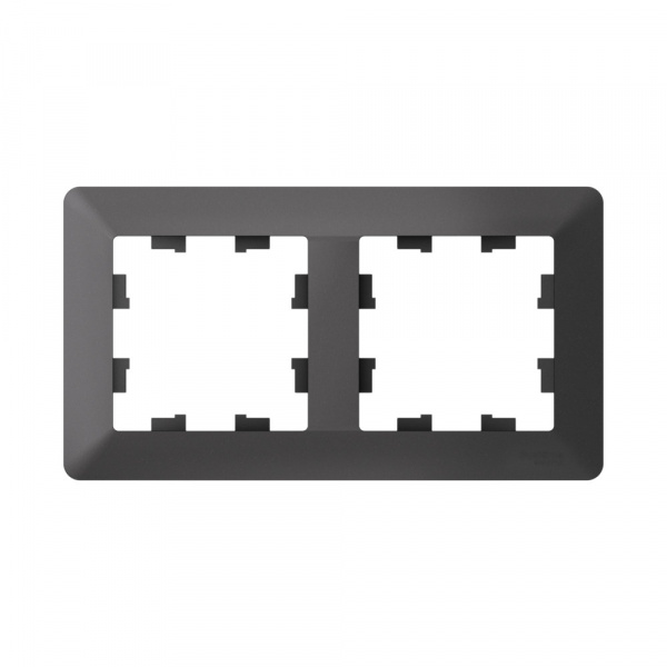 Systeme Electric AtlasDesign Air Базальт/дымчатый черный Рамка 2-ая