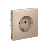 Systeme Electric ArtGallery Песочный Розетка с заземлением со шторками, 16А, механизм