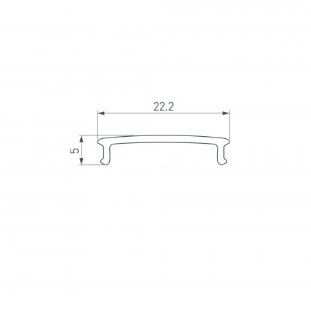 Экран FANTOM-W20-BEVEL-2000 OPAL (Arlight, Пластик)