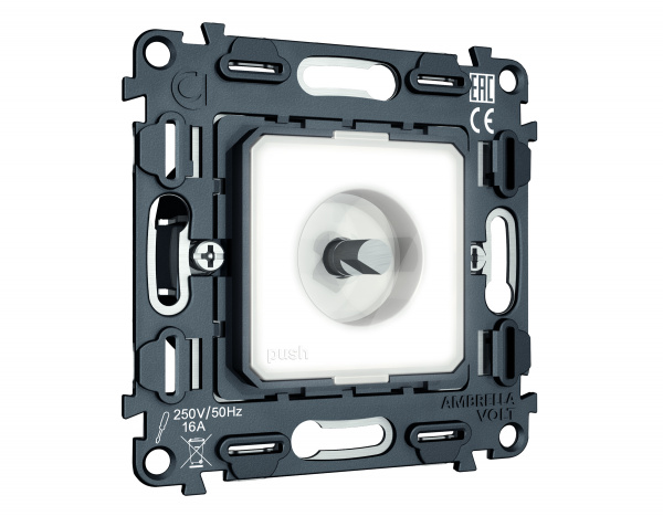 Механизм терморегулятора с датчиком для теплого пола с подсветкой 16A-250V QUANT (EXTRA CONTROL) VM1381