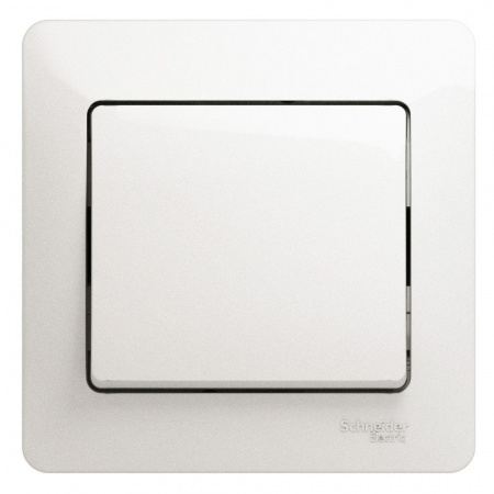 SE Glossa Перламутр Выключатель 1-клавишный, сх.1, 10АХ (в сборе)
