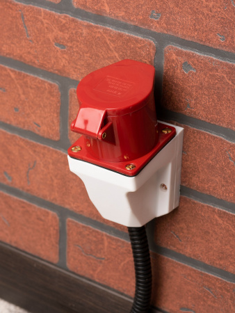 EKF PROxima Розетка стационарная наружная 124 3Р+РЕ 32А 380В IP44