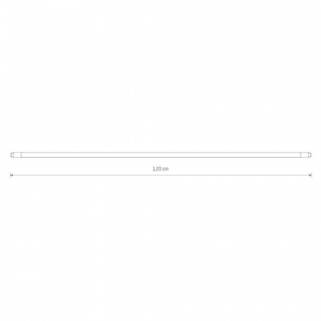 Лампа светодиодная T8 22W 3000K прозрачная 7502