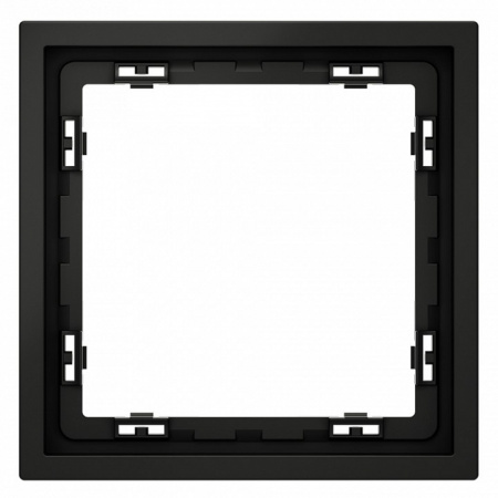 Рамка пластиковая VOLTUM S70 на 1 пост, (черный матовый)