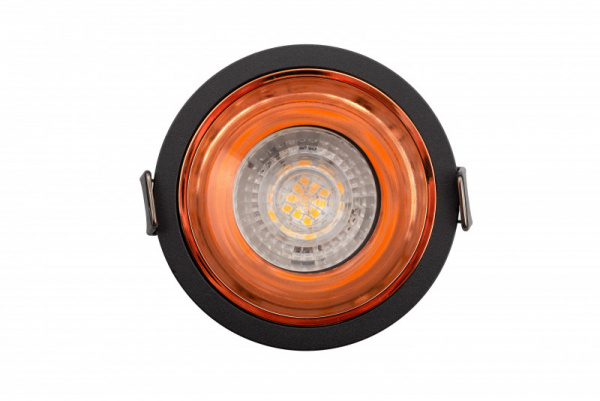 DK2410-BK Встраиваемый светильник, IP 20, 5 Вт, GU10, черно-коричневый, алюминий