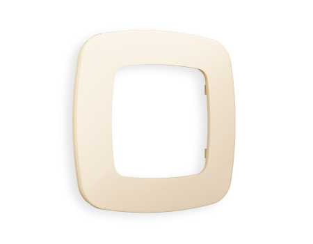 Рамка OMEGA Ecta (Бежевый матовый) 1-ая OF140331