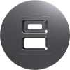 Donel Накладка для розеток USB, сталь, серия D16, DO28637