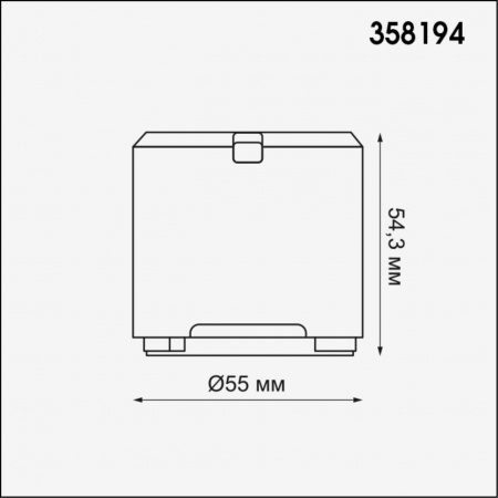 Встраиваемый светодиодный светильник Novotech Melang Spot 358194