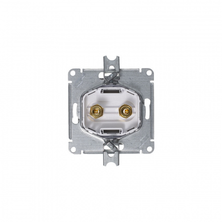 SE AtlasDesign Алюминий Аудиорозетка двухместная